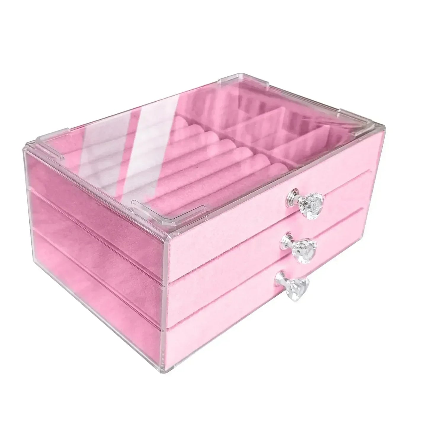 Acrylic Velvet Jewelry Organizer