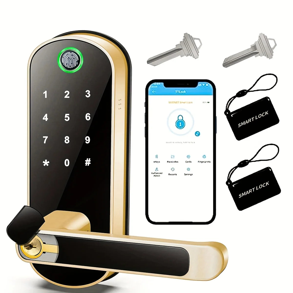 Smart Fingerprint Door Lock with App Control