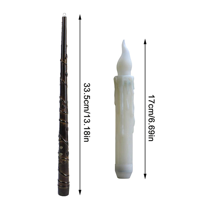 Floating LED Candles With Magic Wand