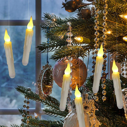 Floating LED Candles With Magic Wand