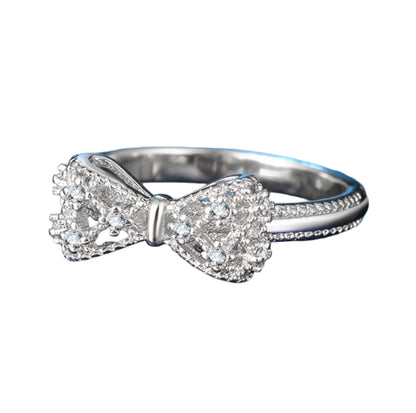 Silver Bowknot Ring