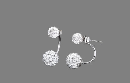 Silver U Earrings