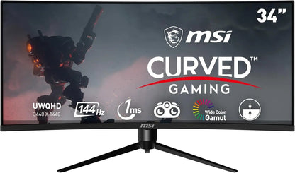 MSI 34" 144Hz Curved MAG341CQ Gaming Monitor