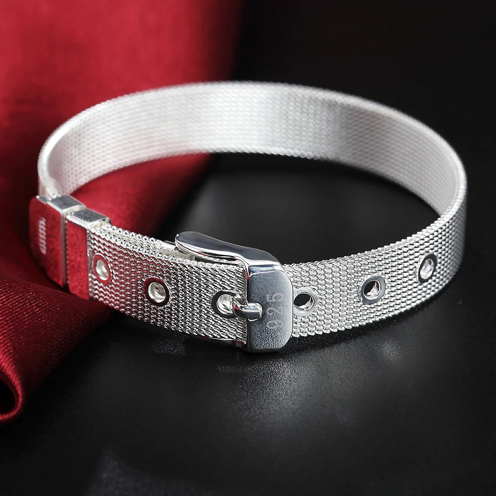 Silver Watchband Bracelet