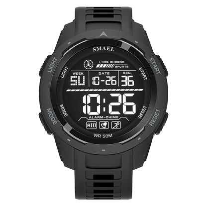 SMAEL Digital Watches Sports LED Wristwatches Men's  50m Waterproof Sport Watch Digital Light Stopwatch 8105  Military Watch Men