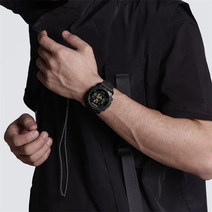 NAVIFORCE NF7104  Men's LCD Digital Casual Date and Week Alarm Waterproof Silicone Strap Electronic Watch