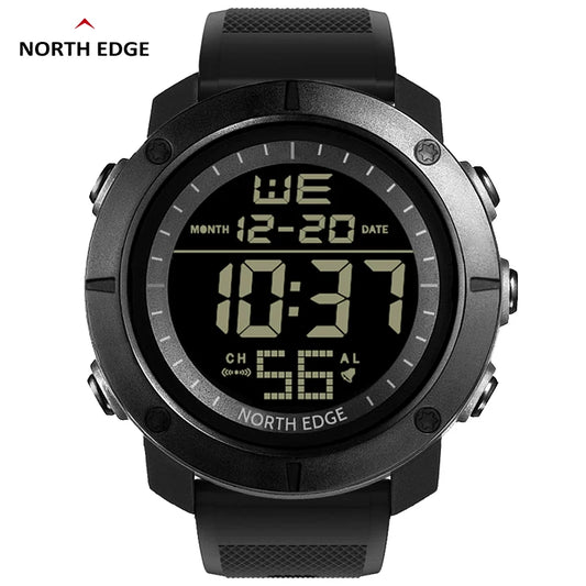 NORTH EDGE Mens Digital Watches Army Military World Time Alarm Sport Stopwatch For Male Waterproof 50M Wristwatch 2022 Relogios