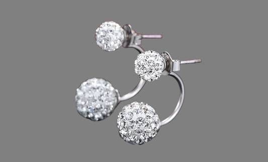 Silver U Earrings