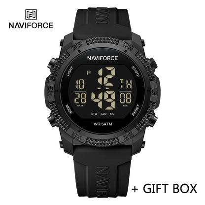 NAVIFORCE NF7104 Digital Watch Men Military Sport Chronograph Wristwatch Stopwatch Waterproof Original Male Electronic  Gift