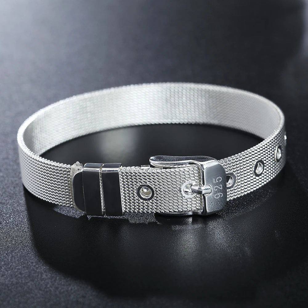 Silver Watchband Bracelet
