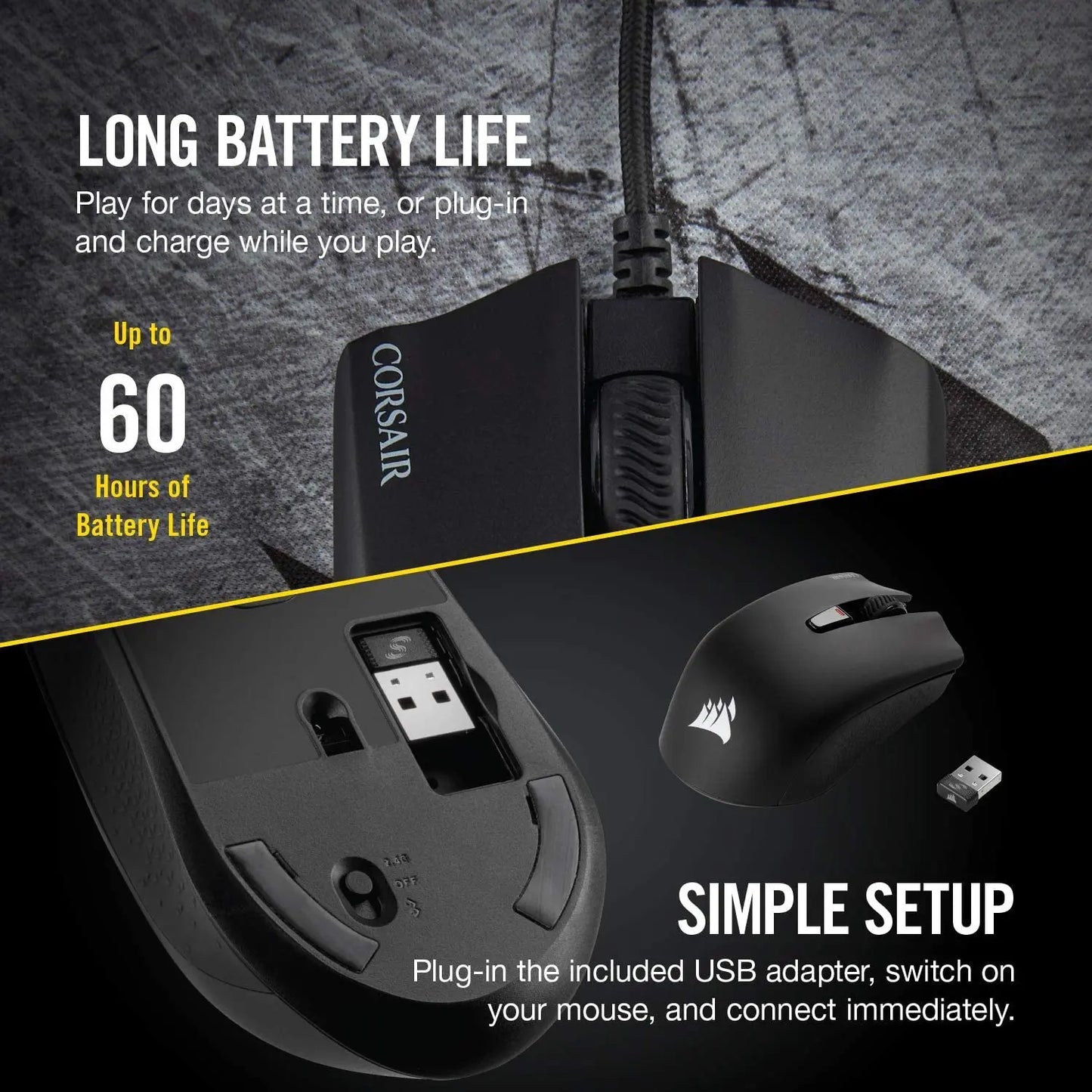 CORSAIR HARPOON WIRELESS RGB Gaming Mouse