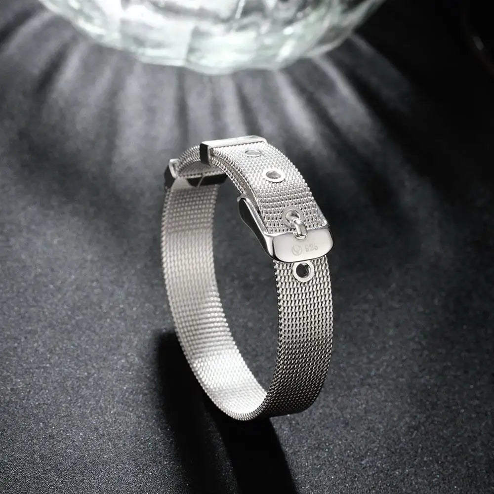 Silver Watchband Bracelet