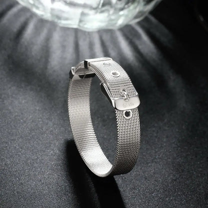 Silver Watchband Bracelet