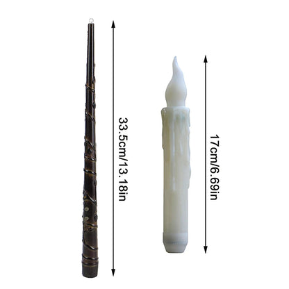 Floating LED Candles With Magic Wand